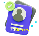 Tornar-se um membro do 70Games é muito simples